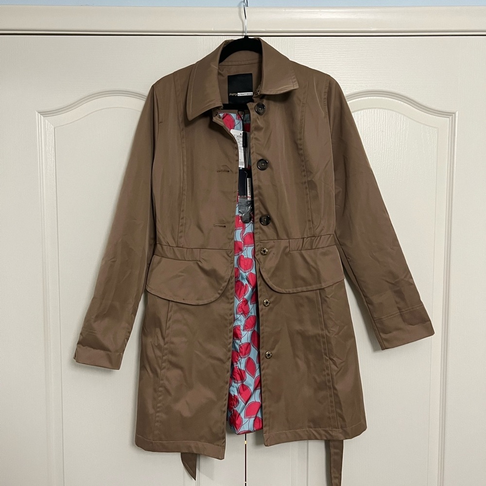 NWT Anthropologie Plenty by Tracy Reese Corin Trench Coat - Picture 9 of 10